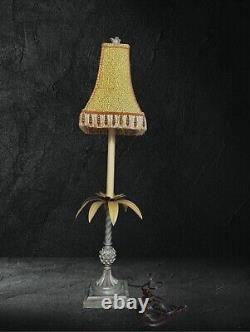 Vintage, One Of A Kind, Pineapple Table Lamp with Groovy Shade. 1770's