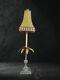 Vintage, One Of A Kind, Pineapple Table Lamp With Groovy Shade. 1770's