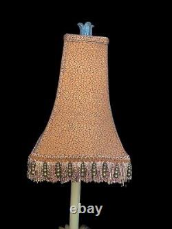 Vintage, One Of A Kind, Pineapple Table Lamp with Groovy Shade. 1770's