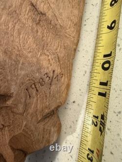 Vintage One Of A Kind Rare Hand Carved Folk Art Of Man Wall Art 15