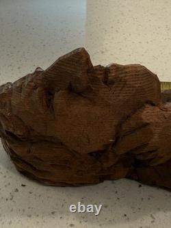 Vintage One Of A Kind Rare Hand Carved Folk Art Of Man Wall Art 15