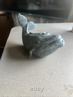 Vintage One Of A kind Whale Sprinkler / Sculpture