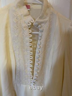 Vintage One of A Kind Unique Handmade Historical Victoria Wedding Dress Withshank