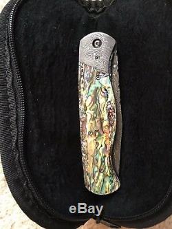 Vintage One of a Kind Hand Made Vallotton Abalone D/A made famous by Microtech