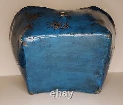 Vintage One of a Kind Lacquered Basket Hand Crafted with Gold Butterfly Design