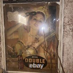 Vintage One of a kind AD poster Gay New Orleans Mardi Gras Home Office ART frame