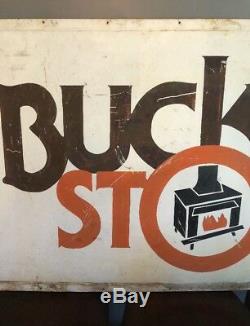 Vintage Original One Of A Kind Buck Stove Company 60 X 36(5ft X 3 Ft) Sign