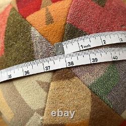 Vintage Pendelton Chimayo Blanket Beach Ball Cushion RARE One Of A Kind