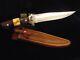 Vintage Rare One Of A Kind Norman P. Bardsley Custom Fighting Knife And Sheath
