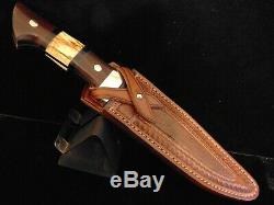 Vintage Rare One Of A Kind Norman P. Bardsley Custom Fighting Knife And Sheath