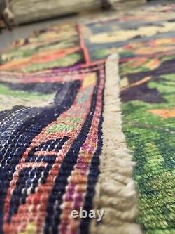 Vintage Soviet Tapestry Rug with Lenin Portrait, Collectible Home Decor 8'8 x 5