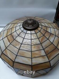 Vintage Stained Glass Amber PHALLIC Table Lamp One Of A Kind! Perfect Condition