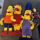 Vintage The Simpsons One Of A Kind Puppet Lot. Prototypes Bart Lisa Marge 1/1