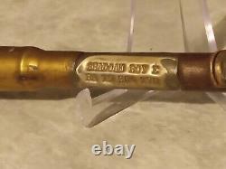 Vintage US Army Swagger Stick Collectible, Named, Coins, Pins, One of a Kind