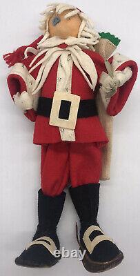 Vintage/antique Rare One Of A Kind Italian All Wool Santa Claus