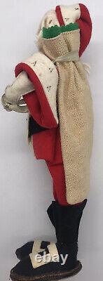 Vintage/antique Rare One Of A Kind Italian All Wool Santa Claus