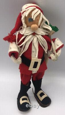 Vintage/antique Rare One Of A Kind Italian All Wool Santa Claus