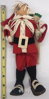 Vintage/antique Rare One Of A Kind Italian All Wool Santa Claus