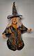 Vintage One Of A Kind Handcrafted Pottery Witch Figurine