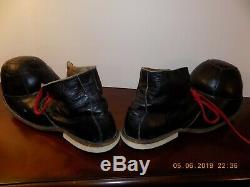 Vtg LEATHER CLOWN SHOES Circus One of a Kind! HOBOBum Professionally Made