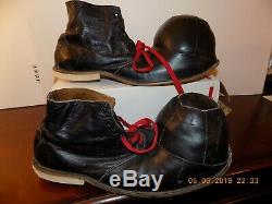 Vtg LEATHER CLOWN SHOES Circus One of a Kind! HOBOBum Professionally Made