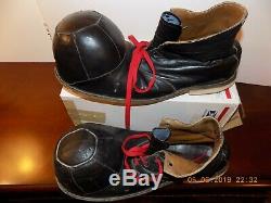 Vtg LEATHER CLOWN SHOES Circus One of a Kind! HOBOBum Professionally Made