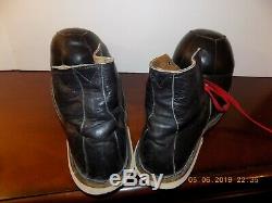 Vtg LEATHER CLOWN SHOES Circus One of a Kind! HOBOBum Professionally Made