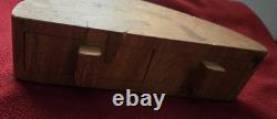 Vtg One Of Kind Handmade Carved Wood Trinket Box With Hidden Drawers 9 Rare
