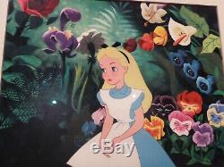 WALT DISNEY WDCC ALICE IN WONDERLAND 1950s SIGNED ONE OF A KIND PIECE, EXCOND