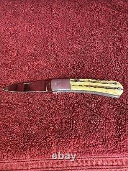 WC Davis Custom Made 2-1/2 Knife Stag Lockblade Handle- One Of A Kind! Nice