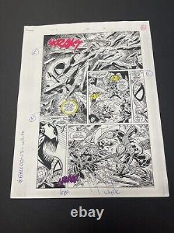 WEB OF SPIDER-MAN 102 (Pg 16)One of a kind Original Marvel Comic Ink/Color Guide