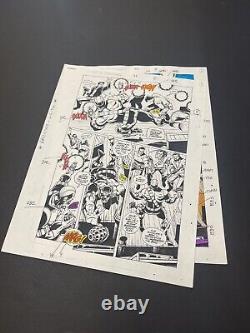 WEB OF SPIDER-MAN 97 (Pg 5) One of a Kind Original Marvel Comic Ink/Color Guide