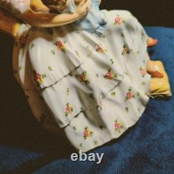 WOMAN CHILD MOLLICA 11 ITALY FIGURINE One Of A Kind Never A Lamp And Signed