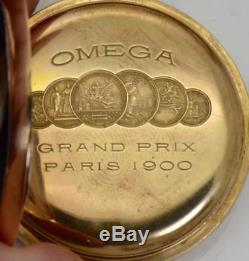 WOW! One of a kind Omega CHRONOMETER 14k gold&enamel Masonic watch. Albert Pike
