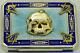 Wow! One Of A Kind Sterling Silver&enamel Masonic Skull&snake Cigarette Case