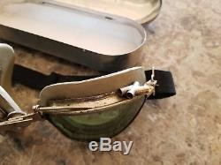 WW-2 B-6 AVIATOR GOGGLES USAAF PROTOTYPE! Early WW2, One of a kind