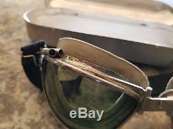 WW-2 B-6 AVIATOR GOGGLES USAAF PROTOTYPE! Early WW2, One of a kind