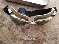 WW-2 B-6 AVIATOR GOGGLES USAAF PROTOTYPE! Early WW2, One of a kind