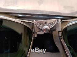 WW-2 B-6 AVIATOR GOGGLES USAAF PROTOTYPE! Early WW2, One of a kind