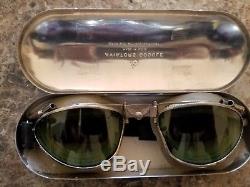 WW-2 B-6 AVIATOR GOGGLES USAAF PROTOTYPE! Early WW2, One of a kind