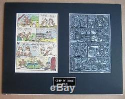 Walt Disney's Chip'N' Dale Vintage 1956 Printing Plate & Page! One-of-a-kind
