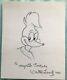 Walter Lantz Hand Signed Woody Woodpecker Drawing One Of A Kind Rare Withcoa 1990