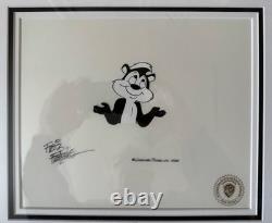 Warner Bros Friz Freleng Signed Cel Pepe Le Pew One Of A Kind