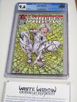 White Widow #1 ONE OF A KIND print proof of gold spiderman homage edition #1/1