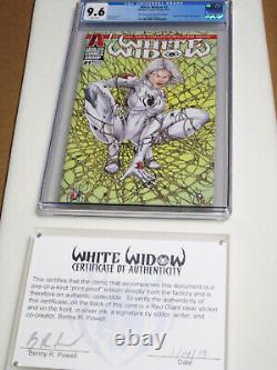 White Widow #1 ONE OF A KIND print proof of gold spiderman homage edition #1/1