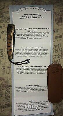 William Henry Knife Collectors Series One Of A Kind December 2013 Diamond Fossil