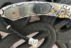 William Henry Knife Collectors Series One Of A Kind Sept 2009 Black Lip Pearl