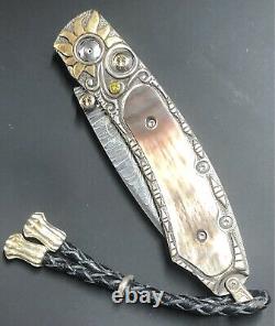 William Henry Knife Collectors Series One Of A Kind Sept 2009 Black Lip Pearl