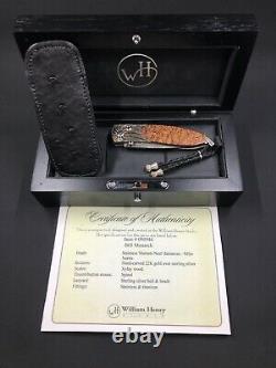 William Henry Knife Collectors Series One Of A Kind September 2009 22k & Xylal