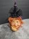 Witch Handmade One Of A Kind Whimsical Art Pumpkin Figurine 10 Rustic Decor
